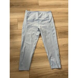 Girlfriend Collective XXXL High Rise Capri Leggings‎ Activewear Recycled Blue